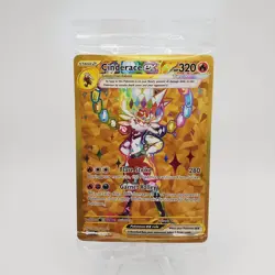 Pokemon Scarlet & Violet Promo Sealed Cinderace Ex 163 Gold Holo - Image 2