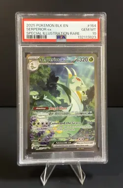 2025 POKEMON BLK EN-BLACK BOLT SPECIAL ILLUSTRATION RARE SERPERIOR EX PSA 10 - Image 1