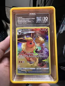 2022 Pokemon Brilliant Stars #TG01 Flareon Trainer Gallery TAG 10 GEM MINT - Image 1