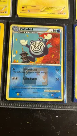 Pokemon Poliwhirl 37/95 League League Promo Unleashed NM - Image 1