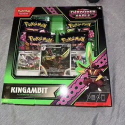 Pokemon Shrouded Fable Kingambit Box 4 Booster Packs NEW (minor damage) - Image 1