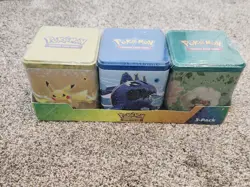 Pokemon TCG Costco Stacking 3 Tins . amazing find for collecters 🙌👌🫡 - Image 1