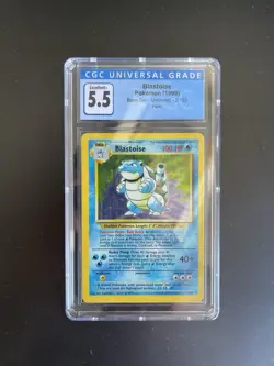 Blastoise 2/102 Base Set Holo - CGC 5.5 Excellent+ - 1999 WOTC Vintage Pokemon - Image 1
