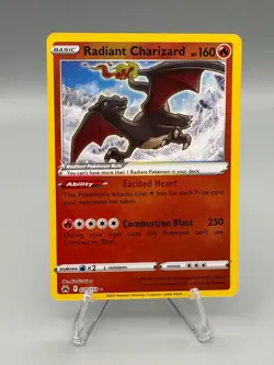 Radiant Charizard 020/159 Radiant Rare Holo Pokemon Crown Zenith NM - Image 1