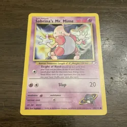 Pokemon TCG Sabrina's Mr. Mime Gym Heroes 94/132 - Image 1