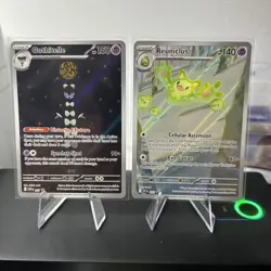 Pokemon Black Bolt White Flare Promos Tech Sticker Gothitelle Reuniclus 211 212 - Image 1