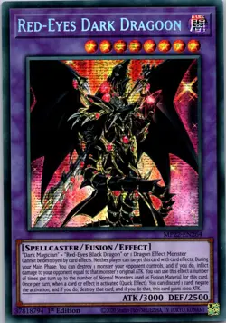Yugioh Red-Eyes Dark Dragoon MP22-EN264 1st Edition Prismatic Secret Rare NM - Image 1