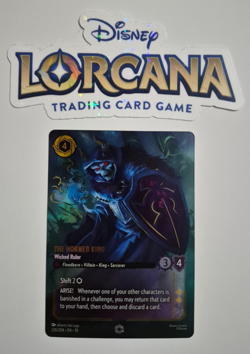 Disney Lorcana Whispers Enchanted The Horned King Wicked Ruler English Rare - Image 1