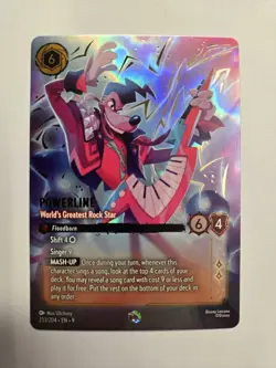 DISNEY LORCANA POWERLINE WORLDS GREATEST ROCK STAR ENCHANTED 233/204 - Image 1