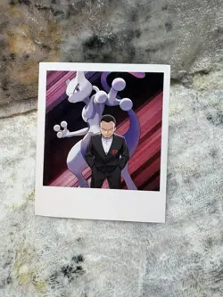 Mewtwo and Giovanni Photo Polaroid Pokemon TCG: Team Rocket's Mewtwo ex Box - Image 1