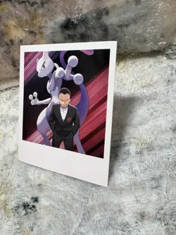 Mewtwo and Giovanni Photo Polaroid Pokemon TCG: Team Rocket's Mewtwo ex Box - Image 2