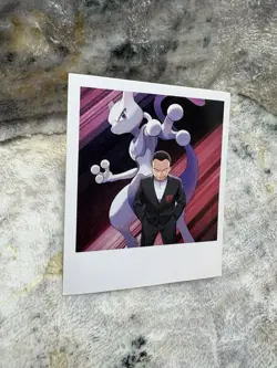 Mewtwo and Giovanni Photo Polaroid Pokemon TCG: Team Rocket's Mewtwo ex Box - Image 3