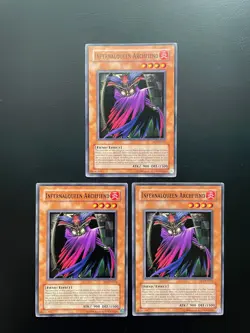 Yugioh Infernalqueen Archfiend DR1-EN233 Unlimited Edition Common LP X3 - Image 1