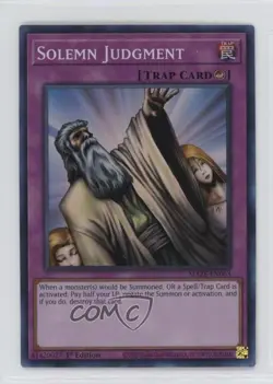 Solemn Judgment 1st Ed. YuGiOh Maze of Memories #MAZE-EN063 - Image 1