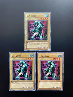Yugioh Gagagigo DR1-EN216 Common Unlimited Edition Damaged X3 - Image 1