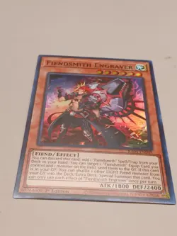 Yugioh! Fiendsmith Engraver - RA04-EN049 - Super Rare - 1st Edition Near Mint, E - Image 1