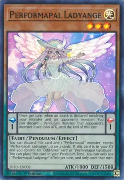 Yugioh! Performapal Ladyange - DIFO-EN002 - Super Rare - 1st Edition Near Mint, - Image 1