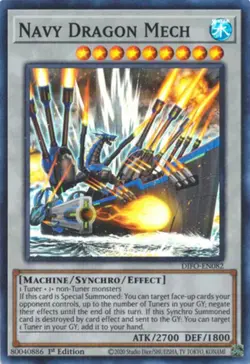 Yugioh! Navy Dragon Mech - DIFO-EN082 - Super Rare - 1st Edition Near Mint, Engl - Image 1