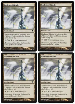 Darksteel Citadel x4 4x 2004 Darksteel PLAYSET Colorless Artifact Land MTG NM A1 - Image 1