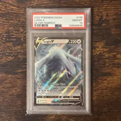 Lugia V #138/195 Pokemon TCG 2022 Ultra Rare Silver Tempest GEM MT PSA 10 - Image 1
