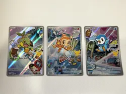 Pokemon TCG First Partner Illustration Collection Series 1 Gen 4 Sinnoh Starters - Image 1