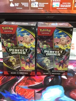 SEALED x2 Perfect Order Buster Bundle Pokemon TCG ME-03 Mega Evolution PACKS - Image 1