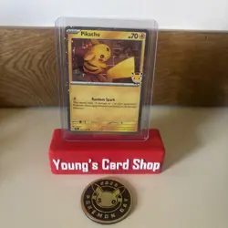Pikachu 051 /162 Stamped 2026 Pokemon Day 30 Promo TCG With Coin - Image 5