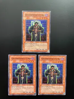 Yugioh Gravekeeper's Curse DR1-EN008 Common Unlimited Edition LP/MP X3 - Image 1