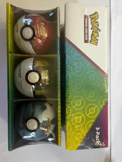 2020 Pokemon TCG Poke Ball Tin 3-Pack x2 Costco Exclusive Factory Sealed NIB New - Image 2