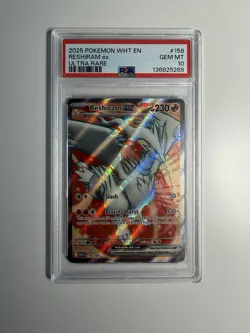 Pokemon Sv: White Flare Reshiram ex Ultra Rare Holo 158/086 PSA 10 English - Image 1