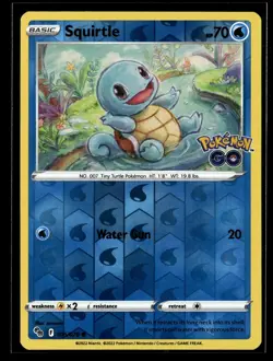 Squirtle 015/078 Reverse Pokemon GO NM - Image 1