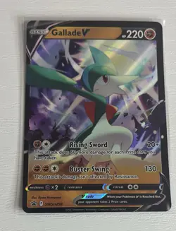 Gallade V SWSH258 Sword & Shield Black Star Promo Full Art Holo Pokemon TCG MINT - Image 1