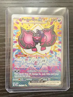 Pecharunt ex 163/131 SV: Prismatic Evolutions Pokemon Holo - Image 1