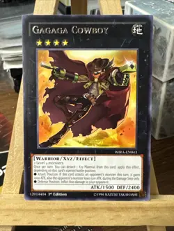 Yugioh *Gagaga Cowboy Rare 1st Edition X1* (NM) WIRA-EN043 - Image 1