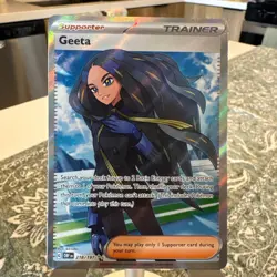 2023 Pokemon 151 Geeta 218/197 Full Art Trainer Ultra Rare SV03 Obsidian Flames - Image 1