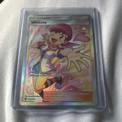 Pokemon Whitney Trainer Full Art Holo Ultra Rare 214/214 Sm-Lost Thunder - Image 1