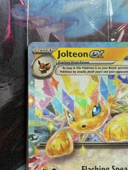 Pokemon Prismatic Evolutions #30/131 Jolteon ex Double Rare Stamped Holo Sealed - Image 2