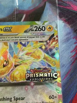 Pokemon Prismatic Evolutions #30/131 Jolteon ex Double Rare Stamped Holo Sealed - Image 3