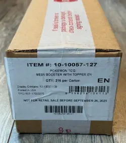 Pokemon TCG: Mega Evolution (ME01) 6 x Booster Box SEALED CASE (Enhanced Topper) - Image 2