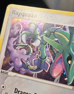 1x LP HOLOFOIL Rayqaza 2005 POKEMON EX EMERALD #9/106 See Photos and Description - Image 3