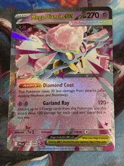 Pokemon Phantasmal Flames - #41/94 Mega Diancie ex Double Rare Holo - Image 3