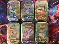 Pokemon TCG Prismatic Evolutions Mini Tins x6 - Brand new and Sealed - Image 1