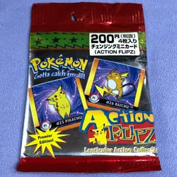 Pokemon Vintage 1997 Action Flipz Lenticular Action Collectibles - Sealed #0962 - Image 2