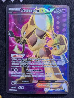 Alakazam EX (Full Art) 117/124 XY - Fates Collide Pokemon MINT Holo - Image 1