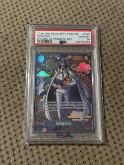 🔥PSA 10🔥 SENGOKU - OP07-046 (SP) OP14-EB04 The Azure Sea's Seven - Image 1
