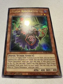 Yu-Gi-Oh! Vision Resonator SDCK-EN002 Ultra Rare 1st Ed Near Mint - Image 1