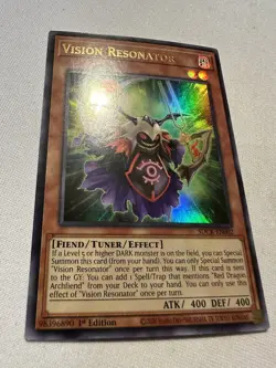 Yu-Gi-Oh! Vision Resonator SDCK-EN002 Ultra Rare 1st Ed Near Mint - Image 2