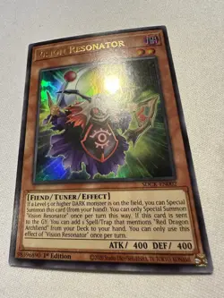 Yu-Gi-Oh! Vision Resonator SDCK-EN002 Ultra Rare 1st Ed Near Mint - Image 3