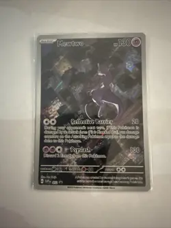 Pokemon Mewtwo TCG 151 SVP052 Black Star Promo Card English - Image 1