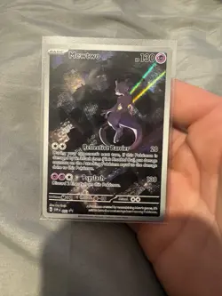 Pokemon Mewtwo TCG 151 SVP052 Black Star Promo Card NM/NM Condition - Image 1